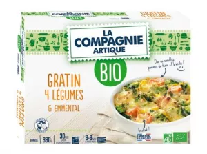 Gratin 4 légumes & emmental BIO 380g - LA COMPAGNIE ARTIQUE