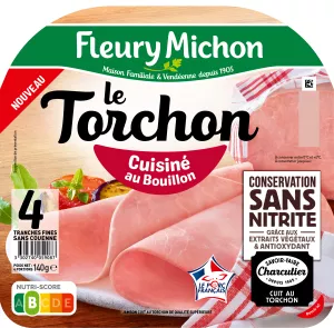 Le Torchon 火腿不含亚硝酸盐，4 片 - FLEURY MICHON