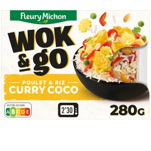 Wok & Go Chicken Cook and Coconut 280g Cook Plato - Fleury Michon