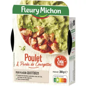 Kip- en courgettepuree 300g - FLEURY MICHON
