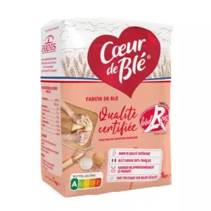 Nhãn màu đỏ bột mì T65 1kg - La Cie Des Farines