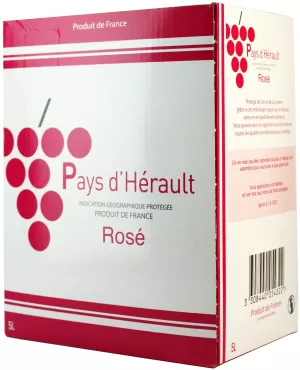 Roséwein Pays d’Hérault Bib 5l