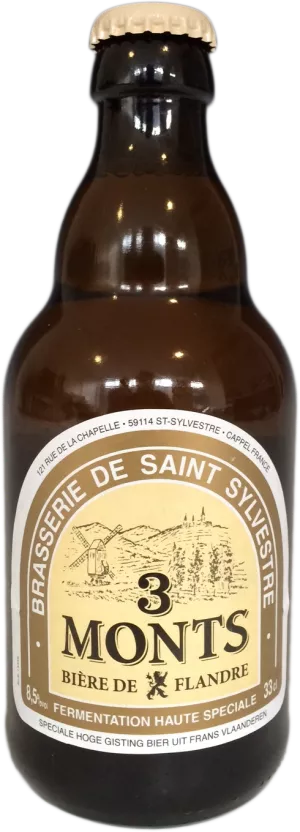 Светлое пиво, 8,5°, 33cl - 3 MONTS