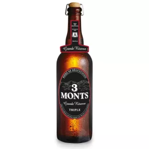 Cerveza Triple Rubia, 9,5°, 75cl - 3 MONTS