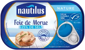 Gan cá tuyết trơn, 120g - NAUTILUS