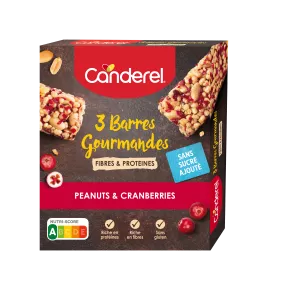 クランベリーとピーナッツのシリアルバー - CANDEREL