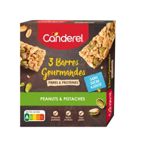 Barra de cereais de pistache e amendoim - CANDEREL