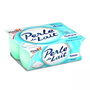 Yaourt Perle De Lait Nature 4x125g - YOPLAIT