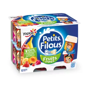ミックスフルーツを備えたヨーグルトスモールフルーツ12ポット - Yoplait
