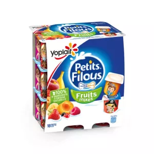 Yogurt Small Freens with Mixed Fruits 18 Pots - Yoplait