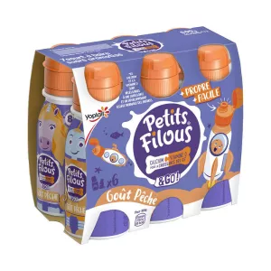 Petits refrescos de yogur filo con sabor a melocotón - YOPLAIT