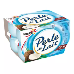 Yaourt brassé coco PERLE DE LAIT 8x125g - YOPLAIT