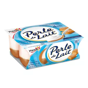 بنكهة الزبادي على سرير الكراميل 4x125g اللؤلؤة اللؤلؤ -  Yoplait