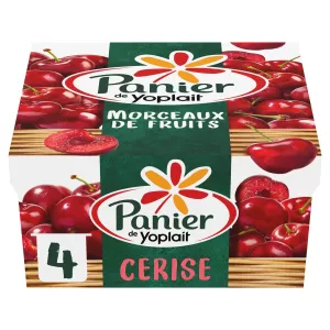 4x125g Cherry matunda mtindi - YOPLAIT