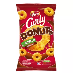 Chips di Ciambella Dolce-Salata alle Nocciole, 100g - CURLY