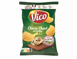 Queijo de cabra quente e batatas fritas com ervas, 125g - VICO