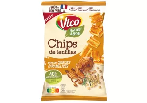 カラメルオニオンレンズ豆チップ85g - Vico
