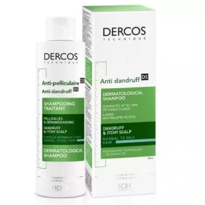 DERCOS SHAMPOOING ANTIPELLICULAIRE NORMALISANT (Gras) - VICHY
