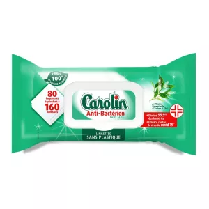 Antibacteriële reinigende doekje zonder bleekmiddel x80 - Carolin