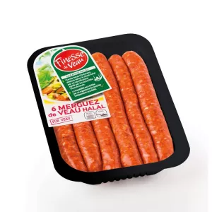 Halal Veal Merguez X6 330g