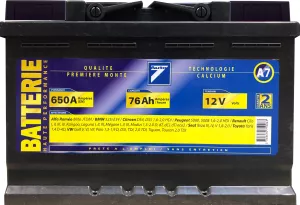 Batterie Auto7 12v 76ah 650a