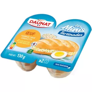 Tartinades ovo queijo cebolinha 130g - Daunat