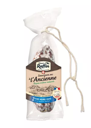 Saucisson Sec Réduit en Matière Grasse, 200g - HENRI RAFFIN