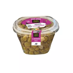 Olive Vert Den Medit Ail 450g