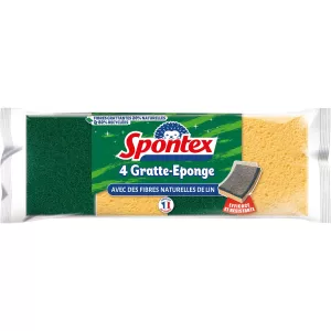 4 Gratte-eponge Fibres Naturel