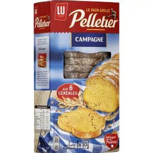 Country toast with 6 cereals 240g - PELLETIER