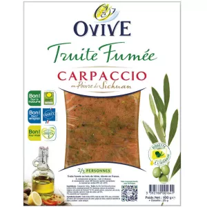 Carpaccio de Trucha Ahumada 100g