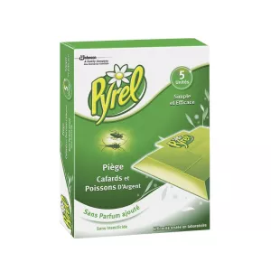 Pieges anti-cafards & poissons d'argent x5 - PYREL