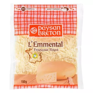 Grated Emmental cheese 150g - PAYSAN BRETON