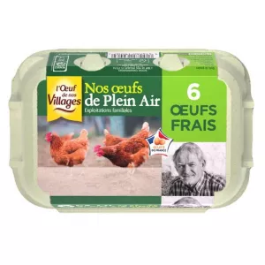 Oeufs Village Pa Moyen Gros X6