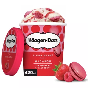 364g Pot Macaron Strwb Rasp - HÄAGEN-DAZS
