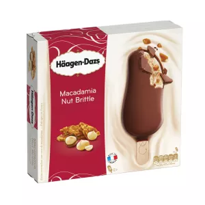 Glace macadamia nougatine  X3 210g - HAAGEN DAZS