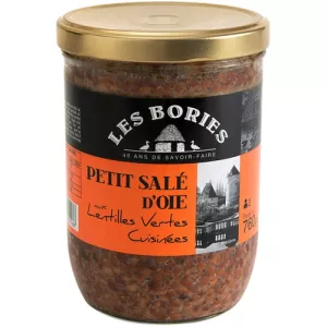 Les Bories Petit Salé d'Oie aux Lentilles vertes 760g