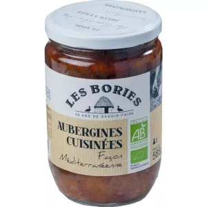 Aubergines cuisinées bio 585g - LES BORIES