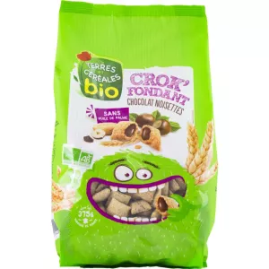 Organic hazelnut and chocolate cereals 375g - TERRES ET CÉRÉALES