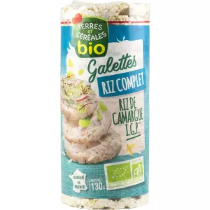 Galettes de riz complet rondes BIO 130g - TERRES ET CÉRÉALES