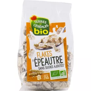Flakes d'épeautre Bio 250g - TERRES ET CÉRÉALES