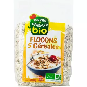 5 copos de cereales ecológicos 500g - TERRES ET CÉRÉALES