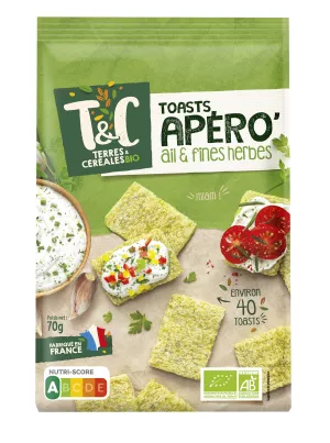 Toast Ail Fine Herbe Bio 70g