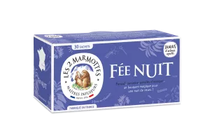 Infusion Fée De Nuit, 30 sachets, 50g - LES 2 MARMOTTES