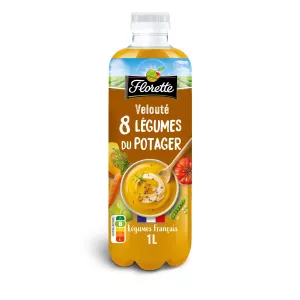 Velvety soup 8 vegetables from the vegetable patch the 1L bottle -  FLORETTE
