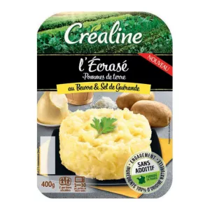 Purê de Batata com Manteiga e Sal Guérande 2x200g - Crealine