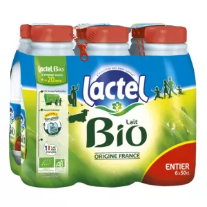 6x50cl latte biologico a lago intero - LACTEL