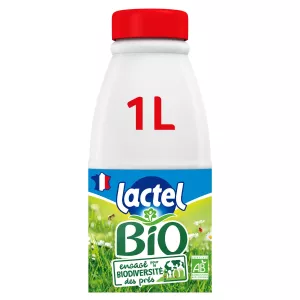 Leche orgánica entera uht 1l - Lactel
