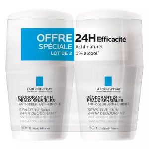LOT*2 DÉODORANTS Peaux Sensibles 24H Bille 2*50 ml - LA ROCHE POSAY