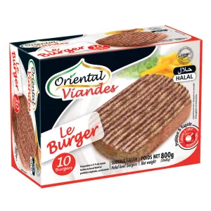 बीफ़बर्गर हलाल 20 मिलीग्राम 10x80 ग्राम